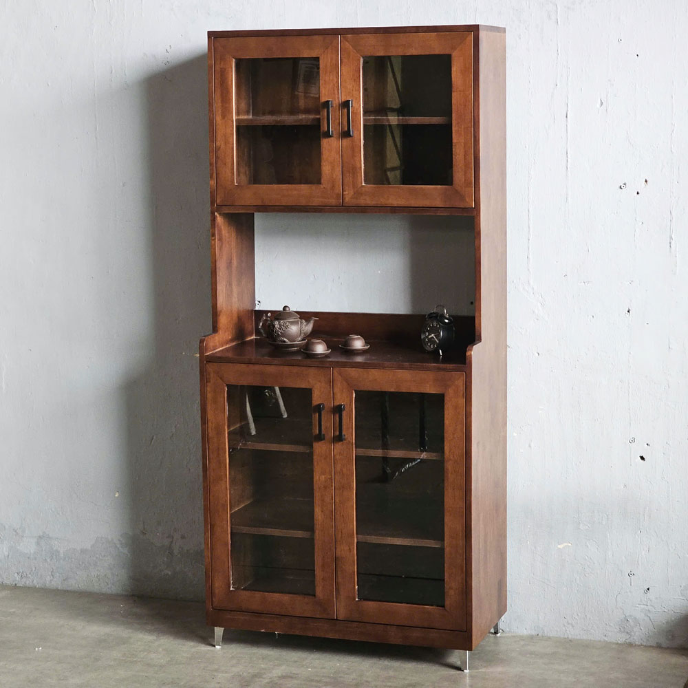 Tủ phòng ăn 80x40x172cm gỗ cao su Tủ phòng ăn 80x40x172cm gỗ cao su - hình 1