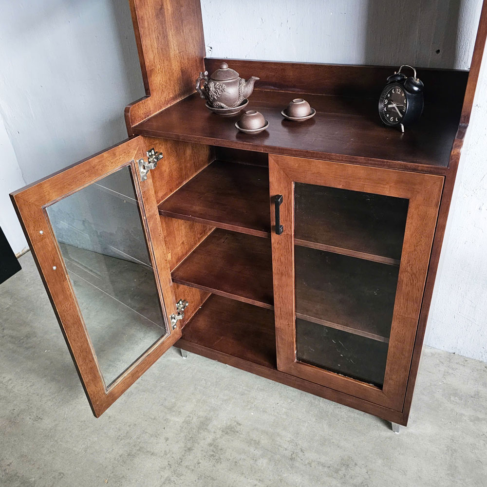 Tủ phòng ăn 80x40x172cm gỗ cao su Tủ phòng ăn 80x40x172cm gỗ cao su - hình 2