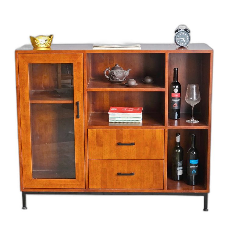 Trang chủ Tủ rượu 120x40x100cm gỗ cao su