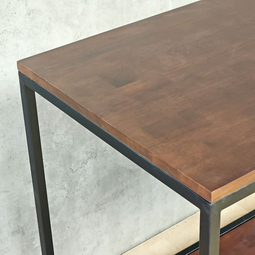 Xe đẩy 2 tầng 82x50x74cm gỗ cao su Xe đẩy 2 tầng 82x50x74cm gỗ cao su - hình 1