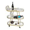 Xe đẩy rượu trà 35x68x82cm mặt đá